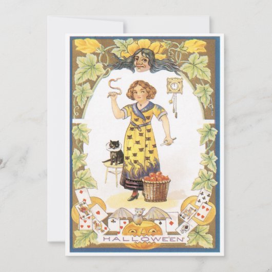 Vintage Halloween Fun Halloween Kaart (Voorkant)