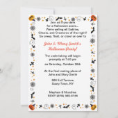 Vintage Halloween Fun Halloween Kaart (Achterkant)