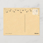 Vintage Halloween Ghost Briefkaart (Achterkant)