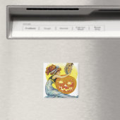 Vintage Halloween Glamor Magneet (Insitu (Vaatwasser))