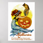 Vintage Halloween Glamor Poster (Voorkant)