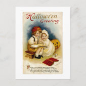 Vintage Halloween Greeting Briefkaart (Voorkant)