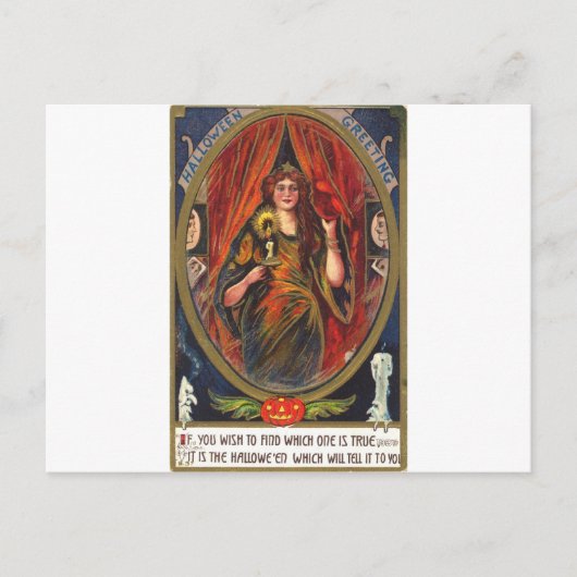 Vintage Halloween Greeting Briefkaart (Voorkant)