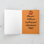 Vintage Halloween Greeting Kaart (Binnen)