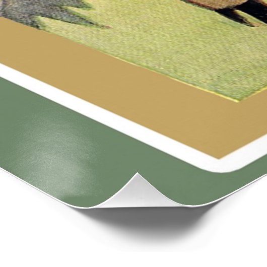 Vintage Halloween Greeting Perfect Poster (Hoek)