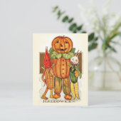 Vintage Halloween groenten Briefkaart (Staand voorkant)