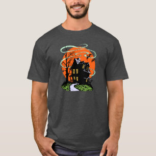 Vintage Halloween Haunted House T-shirt