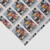 Vintage Halloween-hekpompoenpartij Tissuepapier (Detail)