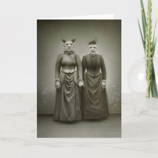 Vintage Halloween - het Gruwelijke Tweetal, Kaart (Voorkant)