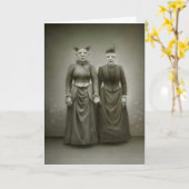 Vintage Halloween - het Gruwelijke Tweetal, Kaart (Gele Bloem)