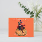 Vintage Halloween Hug Briefkaart (Staand voorkant)