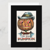 Vintage Halloween Ik ben een pompoenkop (Voorkant / Achterkant)