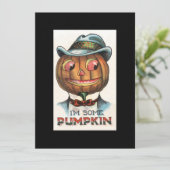 Vintage Halloween Ik ben een pompoenkop (Staand voorkant)