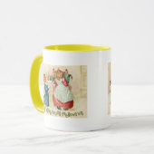 Vintage Halloween Jack o'Lantern Couple Mok (Voorkant links)