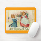 Vintage Halloween Jack o'Lantern Couple Muismat (Met muis)