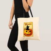 Vintage Halloween Jack O'Lantern Tote Bag (Voorkant (product))