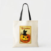 Vintage Halloween Jack O'Lantern Tote Bag (Voorkant)