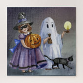 Vintage Halloween Jigzaag Puzzle Legpuzzel (Verticaal)
