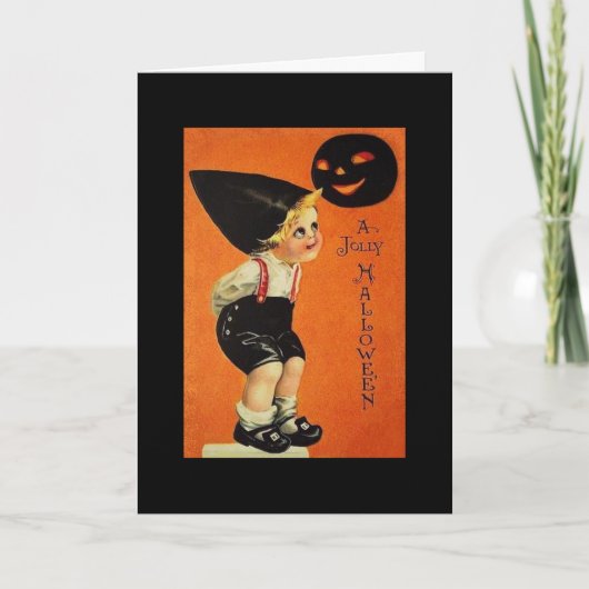 Vintage Halloween Kaart (Voorkant)