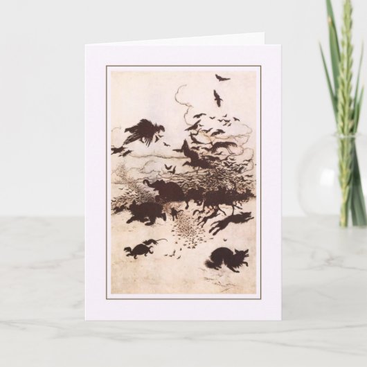 Vintage Halloween Kaart (Voorkant)