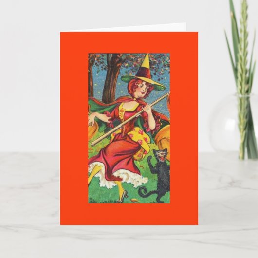 Vintage Halloween Kaart (Voorkant)