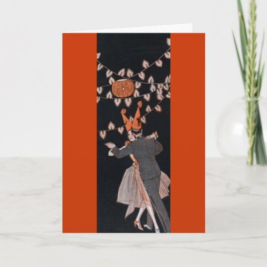 Vintage Halloween Kaart (Voorkant)