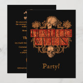 Vintage Halloween Kaart (Voorkant / Achterkant)