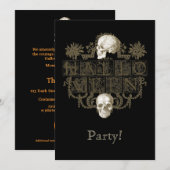 Vintage Halloween Kaart (Voorkant / Achterkant)
