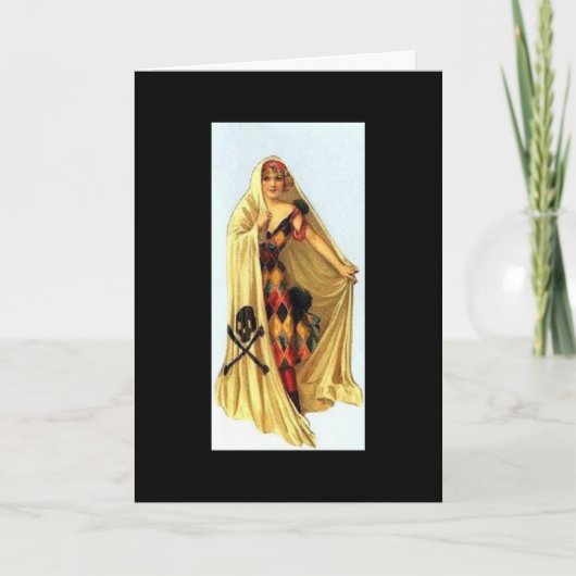 Vintage Halloween Kaart (Voorkant)