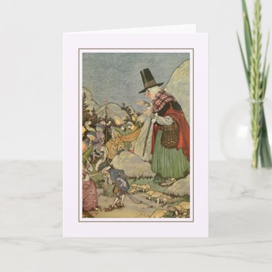 Vintage Halloween Kaart (Voorkant)