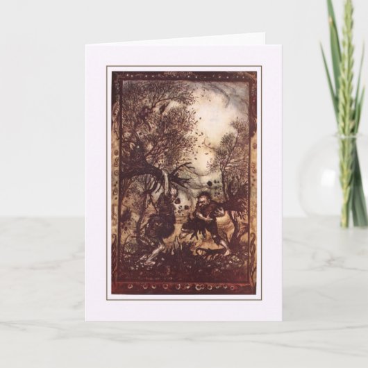 Vintage Halloween Kaart (Voorkant)