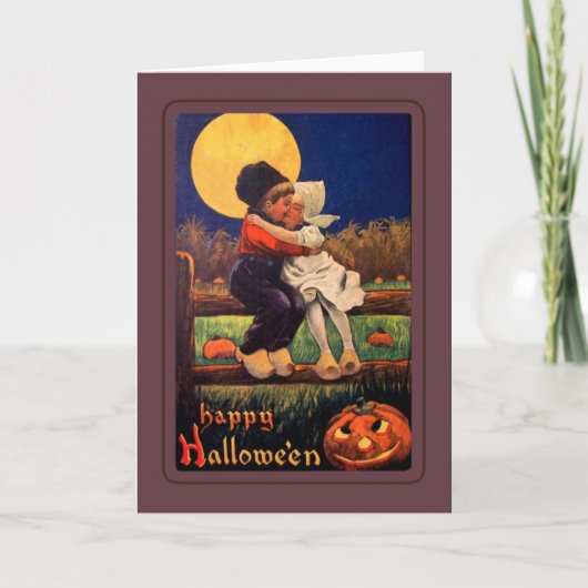 Vintage Halloween Kaart (Voorkant)