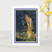 Vintage Halloween Kaart (Gele Bloem)