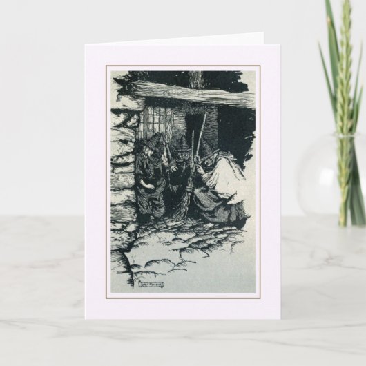 Vintage Halloween Kaart (Voorkant)