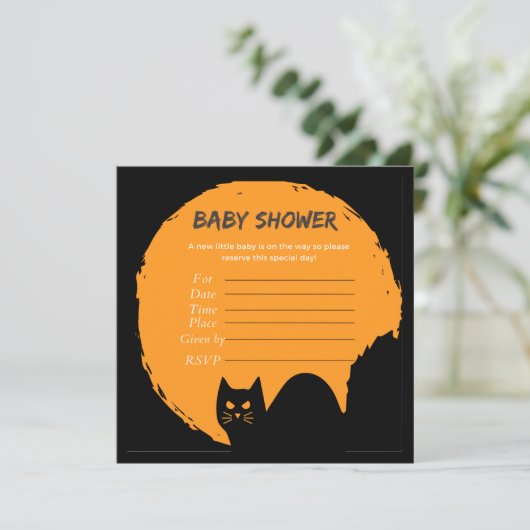 Vintage Halloween Kaart (Staand voorkant)