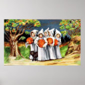 Vintage Halloween kinder feestdag poster (Voorkant)