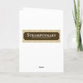 Vintage Halloween Kinderen die zich achter pompoen Kaart (Achterkant)