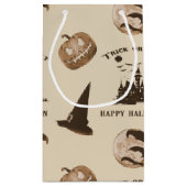 Vintage Halloween Klein Cadeauzakje (Achterkant)