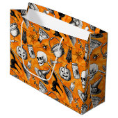 Vintage Halloween Large Cadeautasje (Voorkant Gekanteld)