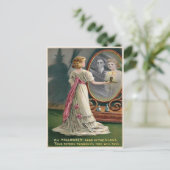 Vintage Halloween Mirror Briefkaart (Staand voorkant)