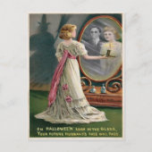Vintage Halloween Mirror Briefkaart (Voorkant)