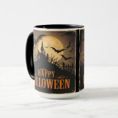 Vintage Halloween Mok (Voorkant links)