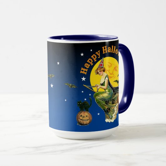 Vintage Halloween Mok (Voorkant rechts)