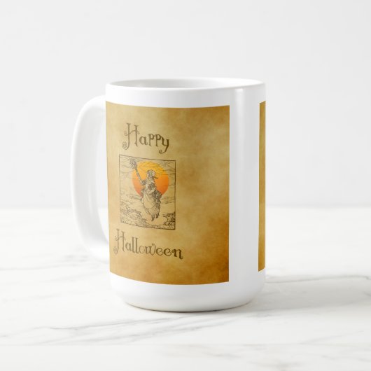 Vintage Halloween Mok (Voorkant links)