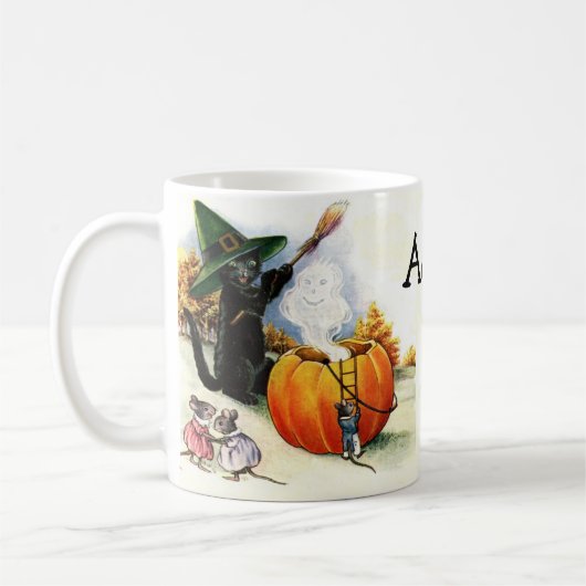 Vintage Halloween-Mok Koffiemok (Links)