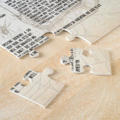 Vintage Halloween Newspaper Legpuzzel (Zijkant)