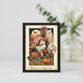 Vintage Halloween Nightmare Briefkaart (Staand voorkant)