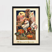 Vintage Halloween Nightmare Kaart (Voorkant)