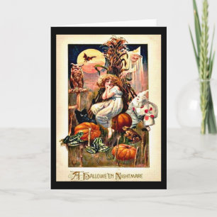 Vintage Halloween Nightmare Kaart