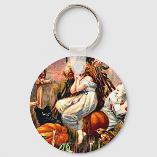 Vintage Halloween Nightmare Sleutelhanger (Voorkant)